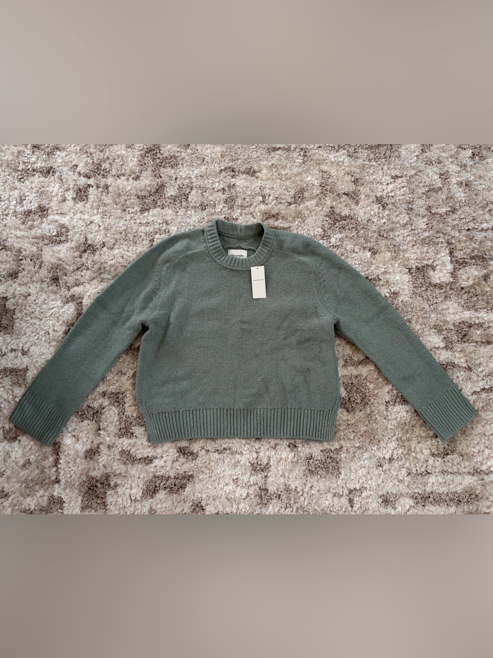 NWT Abercrombie & Fitch Olive Green Crewneck Sweater Size XS
